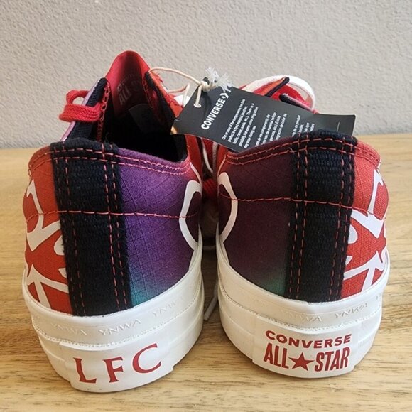 Liverpool FC Shoes Low Top Unisex Red White YNWA Soccer Casual Converse All Star main image 9